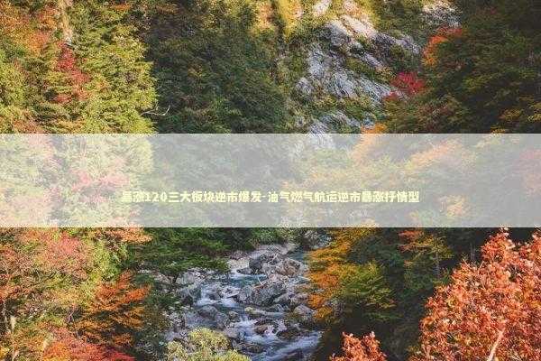 暴涨120三大板块逆市爆发-油气燃气航运逆市暴涨抒情型 新闻