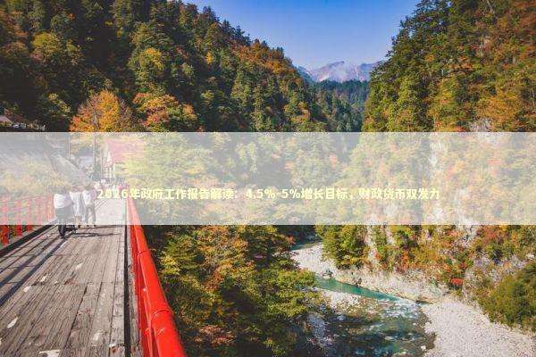 2026年政府工作报告解读：4.5%-5%增长目标，财政货币双发力 新闻