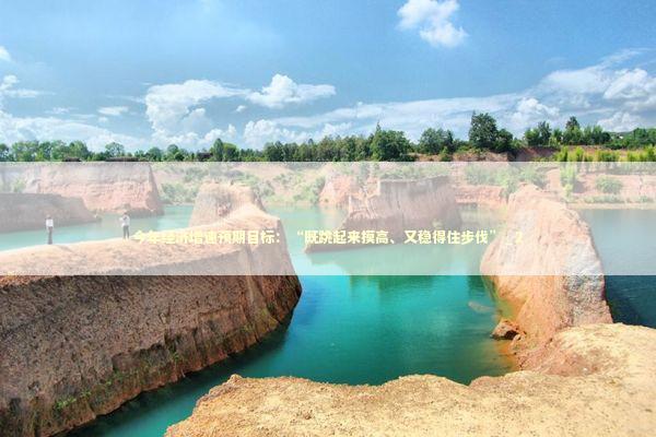 今年经济增速预期目标：“既跳起来摸高、又稳得住步伐”_2 新闻