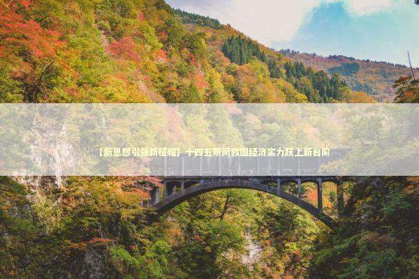 【新思想引领新征程】十四五期间我国经济实力跃上新台阶 新闻