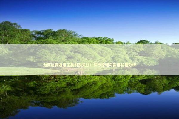 为何这款通讯工具引发关注：技术原理与实用价值分析